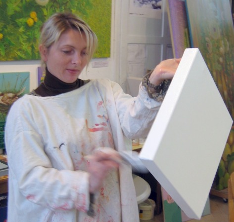 Pas vraiment l'angoisse de la toile blanche, au contraire, on sent le plaisir d'entreprendre un nouvea projet...