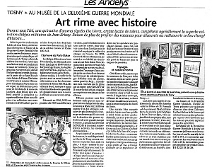 L'Impartial, Jeudi 4 aout 2005, page 13, section  Les Andelys :  TOSNY>AU MUSEE DE LA DEUXIEME GUERRE MONDIALE