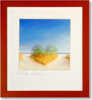 Painting by Pierre Marcel, print available with other color frame or unframed 